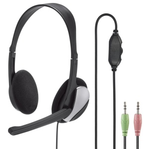 Hama HS-P100 Headset PC Ultra Usor Negru Microfon Flexibil Stereo
