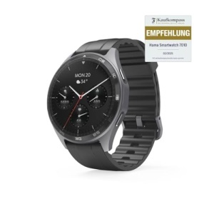 Hama Smartwatch afisaj color AMOLED 143 GPS functie telefon rezistent la apa WhatsApp asistent vocal tracker de somn 110 moduri sportive planuri de an - Img 22