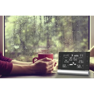 Hama Statie meteo in aer liber Radio cu senzor exterior Germana cu prognoza meteo Statii meteo Radio de temperatura interioara si exterioara cu progno - Img 4