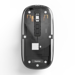 Hama WM-600 Mouse Wireless Transparent Multi Device Bluetooth si RF