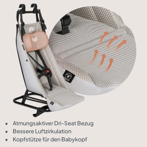 Hamac pentru bebelusi Lionelo Cama, 5-Puncte, Atmungsativ, Usor de Montat - Img 4