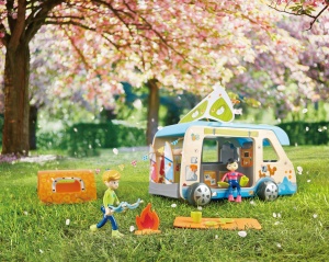 Hape Adventure Van | Autocaravana cu papusi si accesorii, rulota poate fi deschisa, de la 3 ani - Img 8