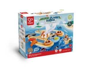 Hape Bens Catamaran - Set de joaca ecologic cu barca solara si accesorii pentru copii 3 - Img 4