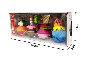 Hape E3157 - Cupcakes, Jucarii de bucatarie, multicolore - Img 4