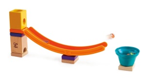 Hape Quadrilla Mega Skatepark Accesoriu pentru Piste de Bile Set Creativ din Lemn