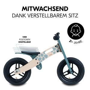 Hauck Balance N Ride Laufrad Lemn FSC Roti 12 inch Claxon Fara Pedale - Img 4