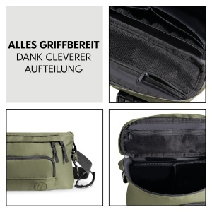 Hauck Pushchair Hip Bag Olive 2in1 Organizator Carucior si Borseta Reglabila - Img 3