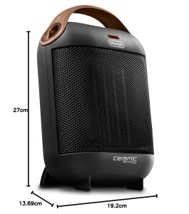 Heater DeLonghi HFX30C18.AG 1800W Portabil Anti-Frost Gri - Img 3