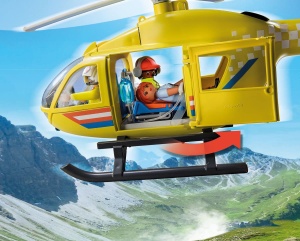 Helicopter de salvare PLAYMOBIL 71203, 48 piese, pentru copii de la 4 ani - Img 8