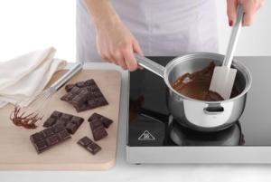 HENDI Bain-Marie, cu pereti dubli cu recipient de apa, maner din otel inoxidabil, 1L, o150x(H)95mm - Img 5