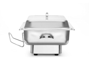 HENDI Vas Pollina, electric, reglabil pana la 85degC, incl. tigaie GN 1/1 de 65 mm adancime, capac de sticla, incalzitor de alimente, recipient de incalzire, 9L, 230V, 800W, 615x355x(H)280mm, otel inoxidabil - Img 5