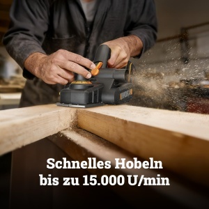 Hobel electric WORX WX620.9, 20V, motor fara perii, latime 82 mm - Img 3