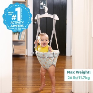 Hopa cu Winnie Puuh Bright Starts, pentru bebelusi 4-12 luni, ajustabil, sigur - Img 2