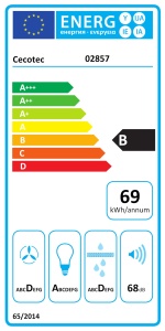 Hota Cecotec Bolero Flux CM 602200, 60 cm, 220 m3h, 70W, Negru - Img 11