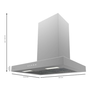 Hota Cecotec Bolero Flux TT 604000 60 cm Inox LED A - Img 2