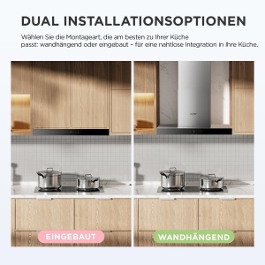 Hota COMFEE CHW 76M77A3 60cm Negru Inox 650m3h Energie A Control Tactil - Img 7