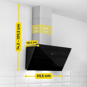 Hota cu recirculare Bomann DU 7606.1, 60 cm, 491 mh, motor DC - Img 8
