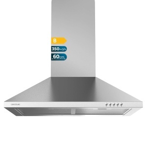 Hota de bucatarie Cecotec Bolero Flux PM 603500 60 cm 350 m3h LED Filtru carbon