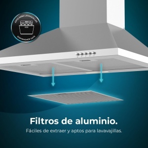 Hota de bucatarie Cecotec Bolero Flux PM 603500 60 cm 350 m3h LED Filtru carbon - Img 11