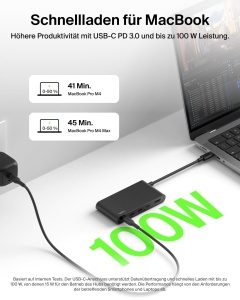 Hub USB-C Belkin 5 in 1 cu HDMI, 4K 60Hz, 100W Power Delivery - Img 5