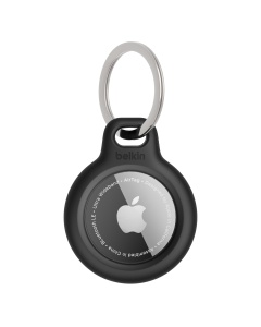 Husa AirTag Belkin cu breloc, protectie anti-zgarieturi, neagra