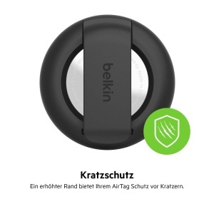 Husa AirTag Belkin cu Clip, Protectie Antisoc, Culoare Negru - Img 7