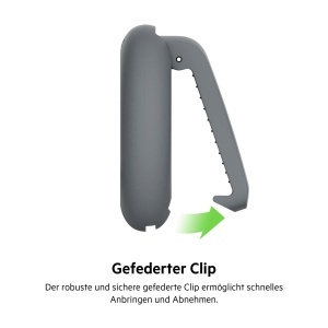 Husa pentru AirTag Belkin cu Clip, Protectie Anti-Zgarieturi, Gri Inchis - Img 3