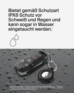 Husa pentru AirTag Belkin cu Inel de Chei, Waterproof, 2 buc, Albastru - Img 2