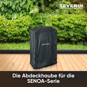 Husa pentru Gratar SEVERIN SENOA, 600D Oxford, impermeabila, neagra - Img 3