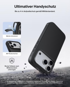 Husa pentru iPhone 18 Pro Belkin Protect, MagSafe, Nano-Titan, Rigiditate Militara - Img 3