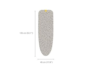 Husa pentru Masa de Calcat Joseph Joseph Glide Max 135x45cm Bumbac Filtru Matlasat BeigeNegru - Img 4