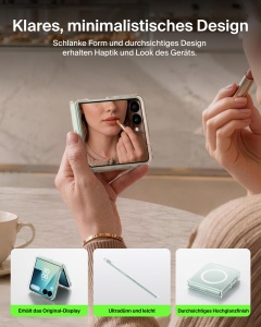 Husa pentru Samsung Galaxy Z Flip8 Belkin, Transparenta, Kratzfest, Protectie UV - Img 6