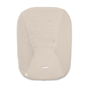 Husa pentru scaunul de masa hauck Highchair Bouncer Eco, bumbac, bej, lavabila
