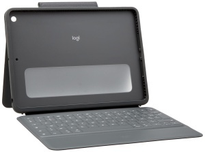 Husa rugged pentru iPad Logitech Rugged Folio, compatibila cu iPad 7 si 8 - Img 1
