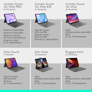 Husa Tastatura Logitech Folio Touch pentru iPad Air 45, cu Trackpad, Iluminare Tasta - Img 5