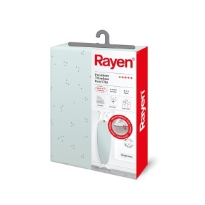 Husa universala pentru masa de calcat Rayen EasyClip 130x47 cm 100 bumbac strat titan 4 straturi - Img 5