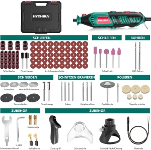 Hychika 170W Unealta Rotativa cu Viteza Variabila si 173 Accesorii - Img 9
