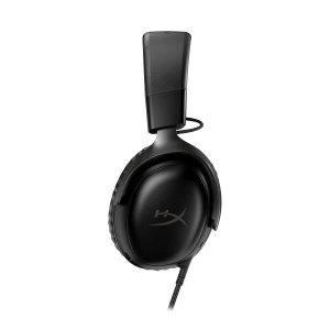 HyperX Cloud III - Casti pentru jocuri cu fir, PC, PS5, Xbox Series X|S, drivere inclinate de 53 mm, DTS, spuma cu memorie, cadru robust, microfon ultra clar de 10 mm, USB-C, USB-A, 3,5 mm, negru - Img 5