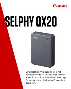 Imprimanta foto portabila Canon SELPHY QX20, tiparire termica, acumulator integrat - Img 2
