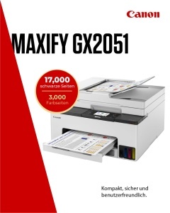 Imprimanta multifunctionala Canon MAXIFY GX2051, 4-in-1, 250 coli, WLAN - Img 2