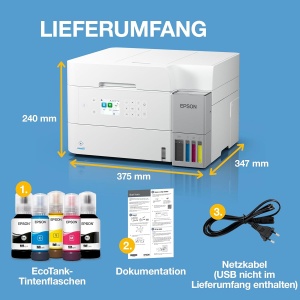 Imprimanta multifunctionala Epson EcoTank ET-3956, A4, Wi-Fi, Duplex - Img 7