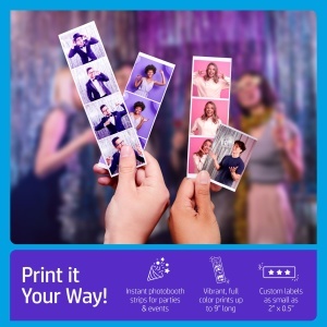 Imprimanta portabila HP Sprocket Panorama Roz ZINK Zero Ink hartie autoadeziva 2 inch - Img 4
