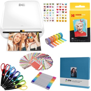 Imprimanta Portabila KODAK Step, BluetoothNFC, ZINK, Alb