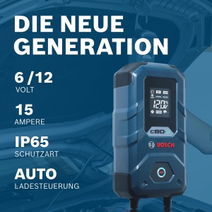 Incarcator auto Bosch C80-Li, 15A, pentru baterii 6V12V, cu functie de mentinere - Img 3