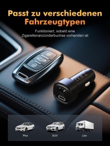 Incarcator auto GRIFEMA GD511, 48W, USB-C si USB-A, compact - Img 5