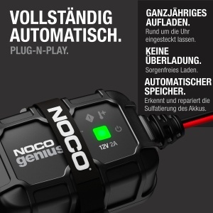 Incarcator auto NOCO GENIUS2D 2A 12V pentru baterii plumb-acid montare directa protectie supraincarcare - Img 5