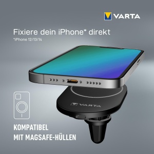 Incarcator auto wireless VARTA Mag Pro, 15 W, suport smartphone, negru - Img 4