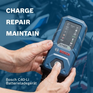 Incarcator baterii auto Bosch C40-Li, 5A, pentru 6V12V, rezistent la apa IP65 - Img 2