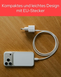 Incarcator Mini Verbatim GaN 20W USB-C PD 3.0 cu cablu USB-C inclus - Img 6