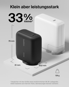 Incarcator rapid Belkin BoostCharge USB-C, 100W, compact, negru - Img 8